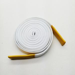 白色平坦棉线，硅胶末端